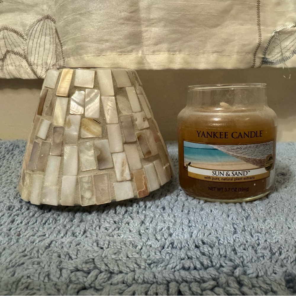 Yankee Candle Sun & Sand with Shell Mosaic Holder